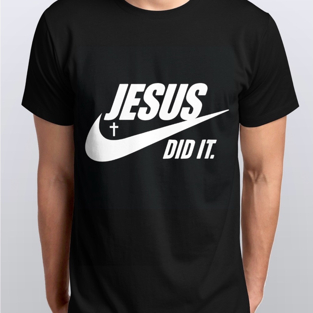 Jesus Did It Graphic Tee / Size L | Heavy Cotton Blend